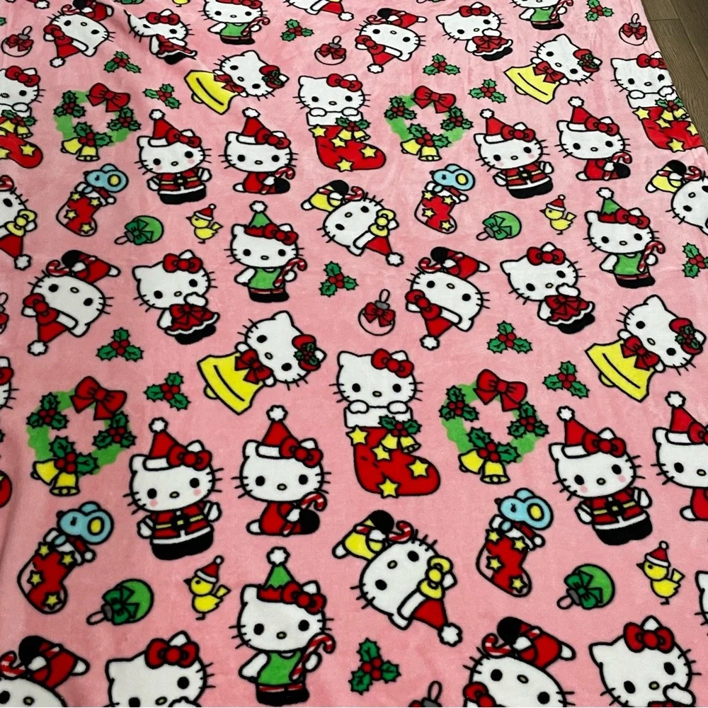 Hello‎ Kitty Christmas Throw Blanket 47x64